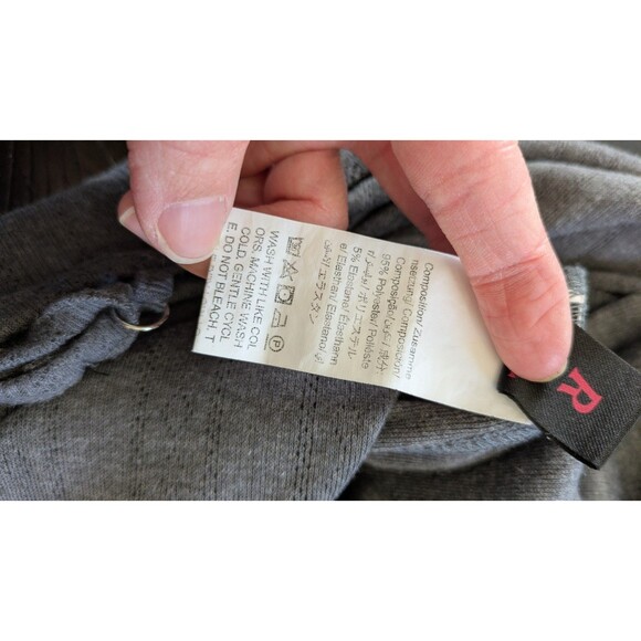 Babydoll Cami L Lace Trim Stretch Tank Top Y2K Fairy Grunge Dark Coquette Gray - Picture 5 of 8